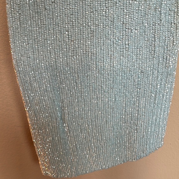 Retrofete REVOLVE  Sz Medium Blue Asymmetrical Tie Front Sundress - Picture 5 of 8